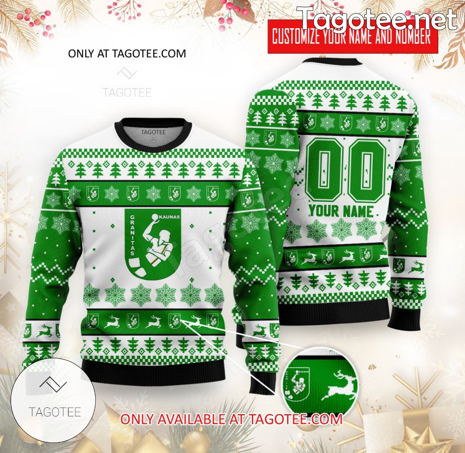 HC Granitas-Karys Kaunas Handball Custom Ugly Christmas Sweater - BiShop