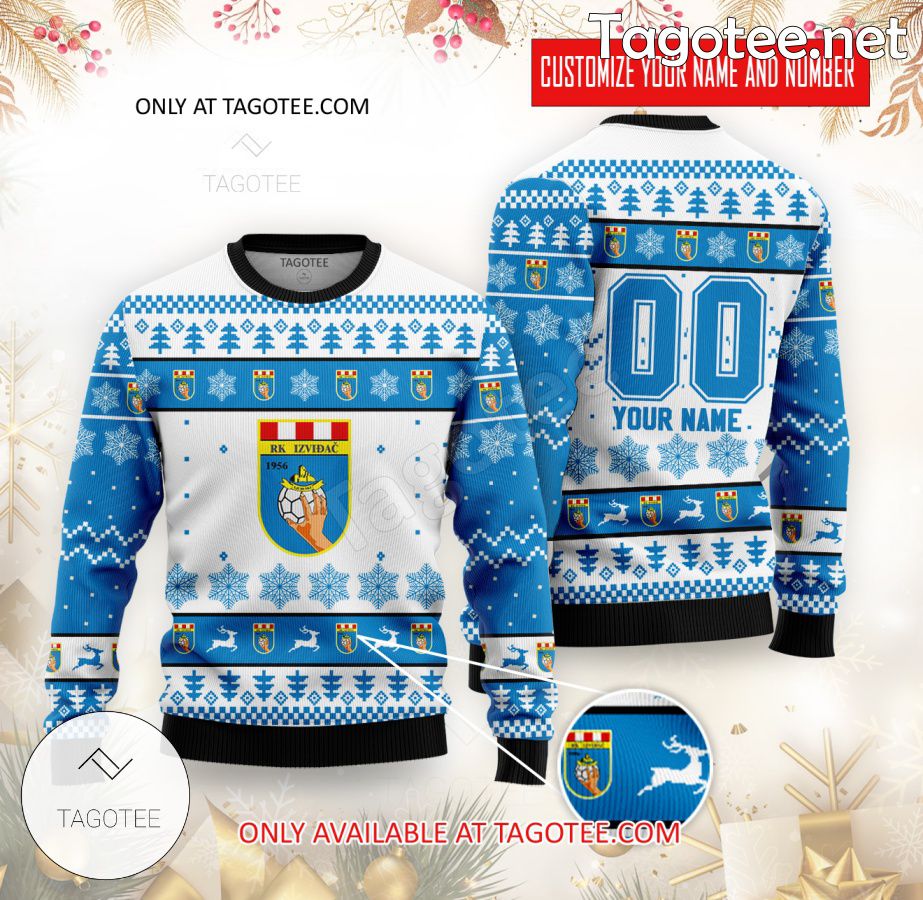 HC Izvidac Handball Custom Ugly Christmas Sweater - BiShop