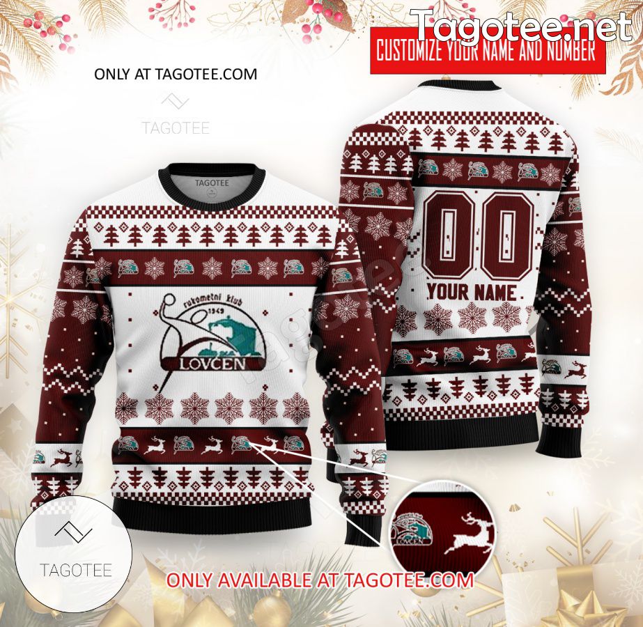 HC Lovcen-Cetinje Handball Custom Ugly Christmas Sweater - BiShop