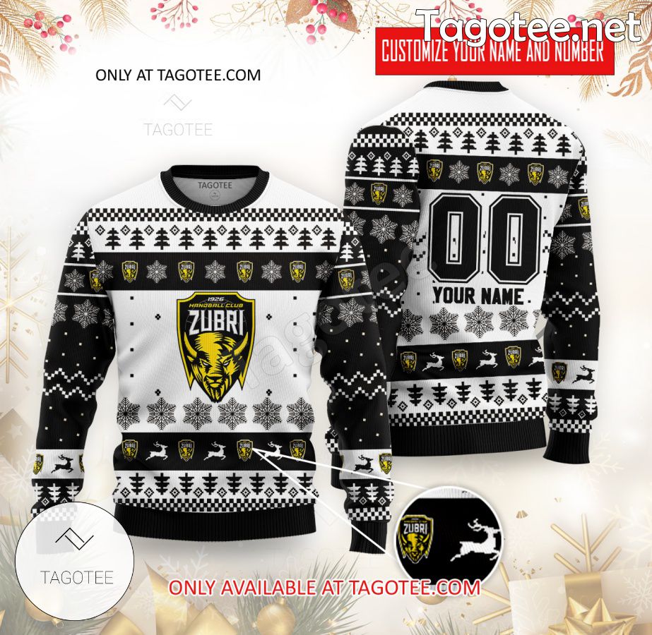 HC Robe Zubri Handball Custom Ugly Christmas Sweater - BiShop