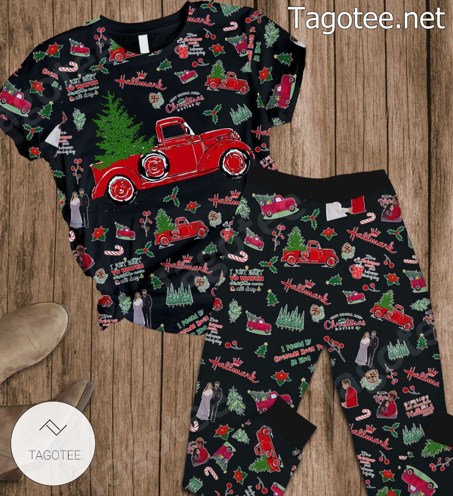 Hallmark Hot Cocoa And Christmas Movies Pajamas Set a