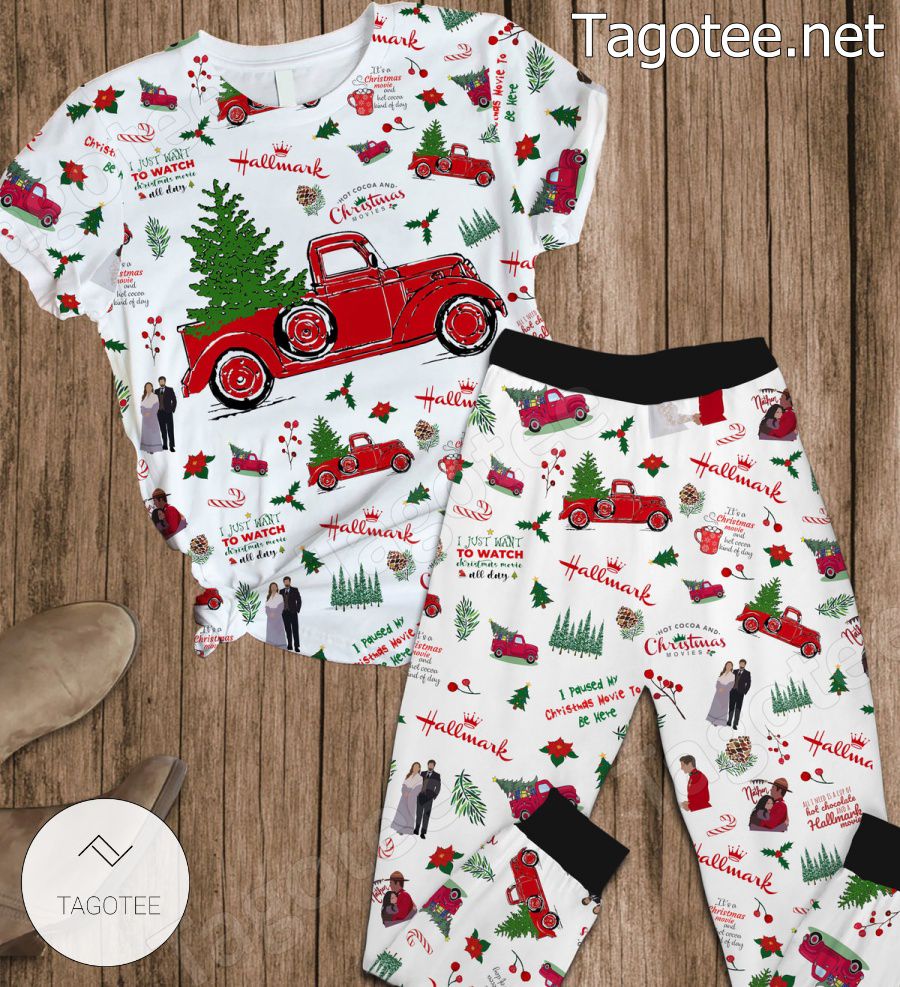 Hallmark Hot Cocoa And Christmas Movies Pajamas Set