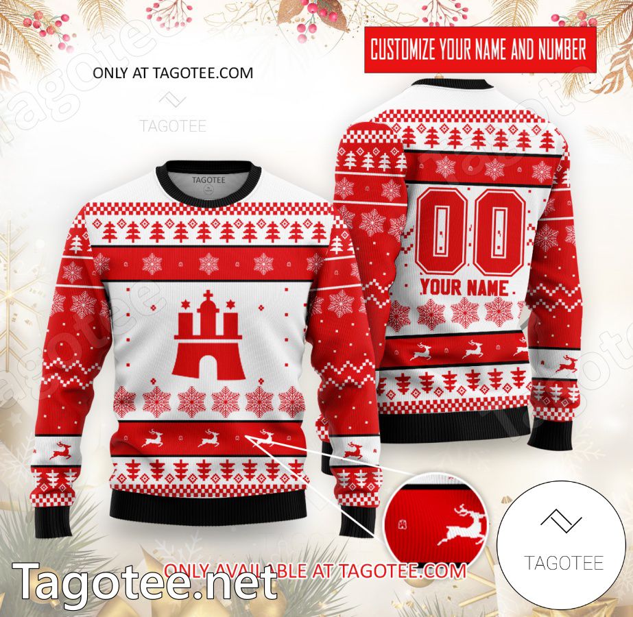 Hamburg Basketball Custom Ugly Christmas Sweater - MiuShop