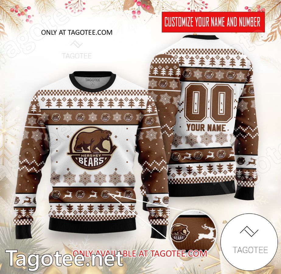 Hershey Bears Hockey Custom Ugly Christmas Sweater - BiShop