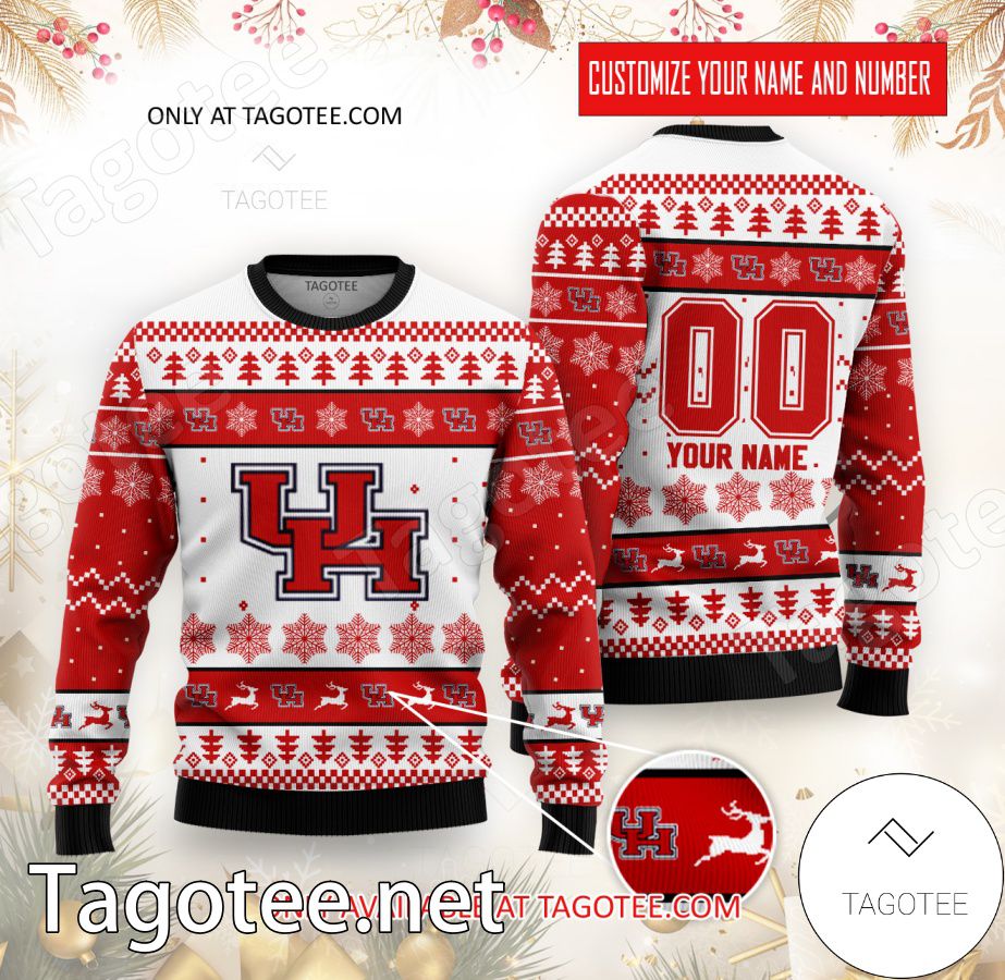 Houston College Rugby Custom Ugly Christmas Sweater - BiShop