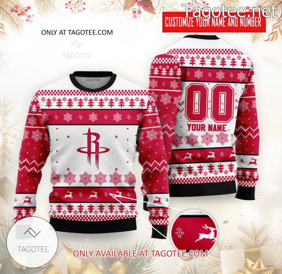 Houston Rockets Basketball Custom Ugly Christmas Sweater - MiuShop