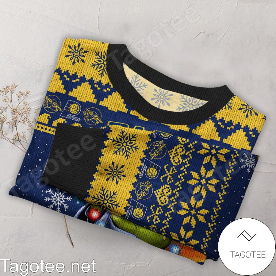 Indiana Pacers Baby Yoda Star Wars NBA Ugly Christmas Sweater a