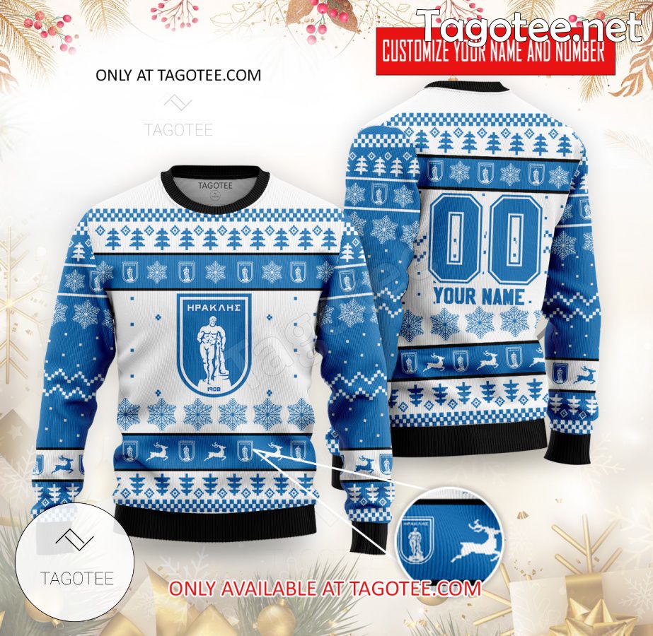 Iraklis Custom Ugly Christmas Sweater - EmonShop