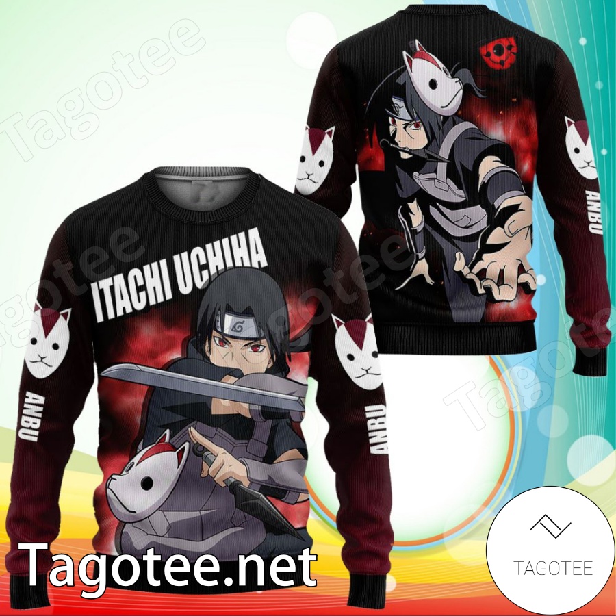 Itachi Uchiha Naruto Shippuden Manga Anime Xmas Ugly Christmas Sweater