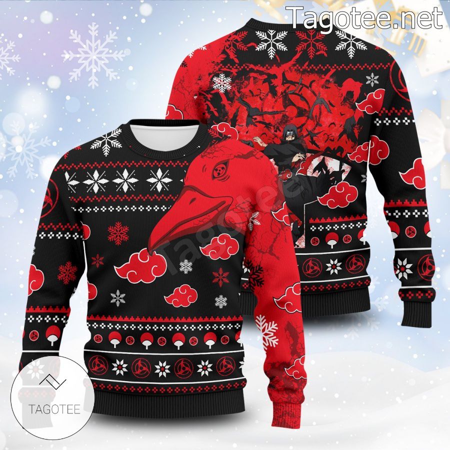 Itachi Uchiha Summoning Crown Naruto Xmas Ugly Christmas Sweater