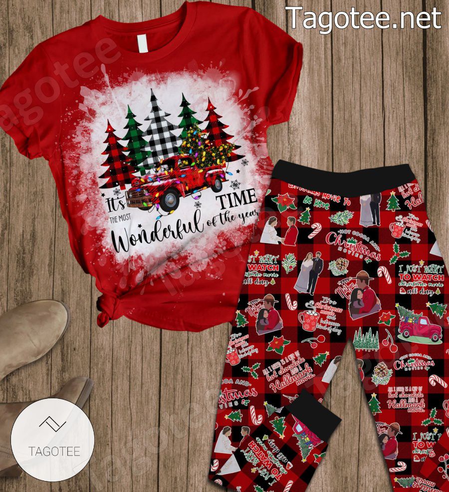 It's The Most Wonderful Time Of The Year Hallmark Movie Pajamas Set