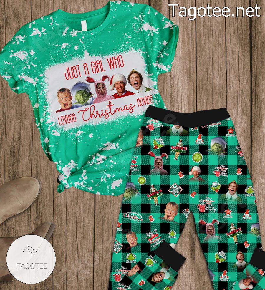 Just A Girl Who Loves Christmas Movies Pajamas Set