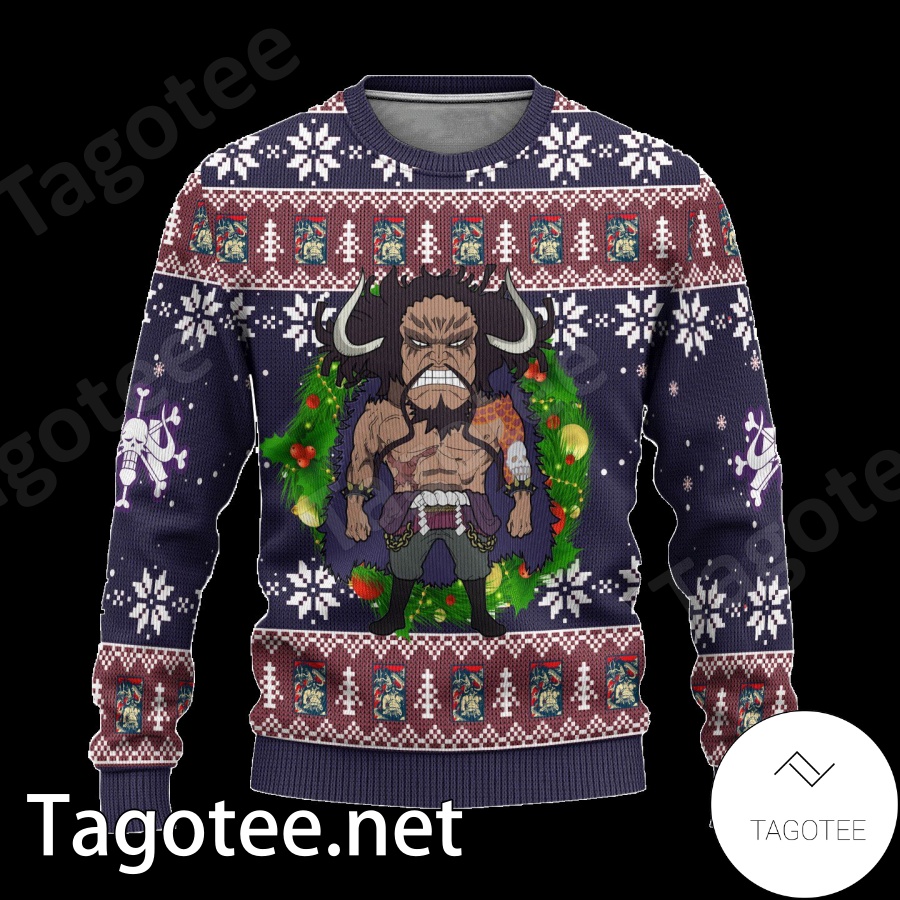 Kaido One Piece Xmas Manga Animeugly Xmas Ugly Christmas Sweater