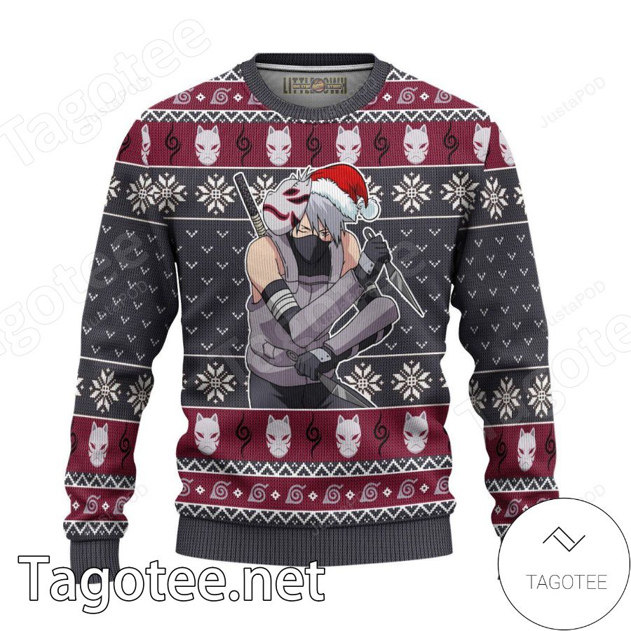 Kakashi Anbu Naruto Xmas Ugly Christmas Sweater