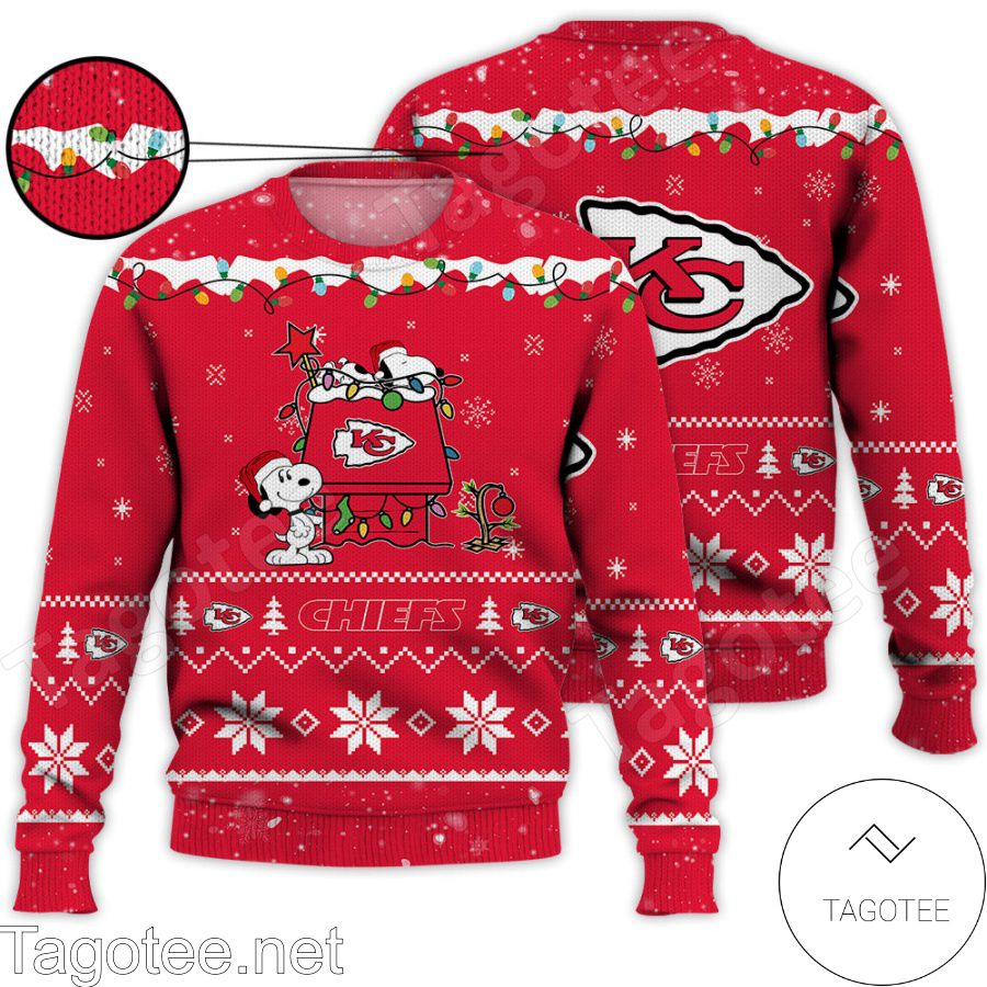 Kansas City Chiefs Snoopy NFL Ugly Christmas Sweater