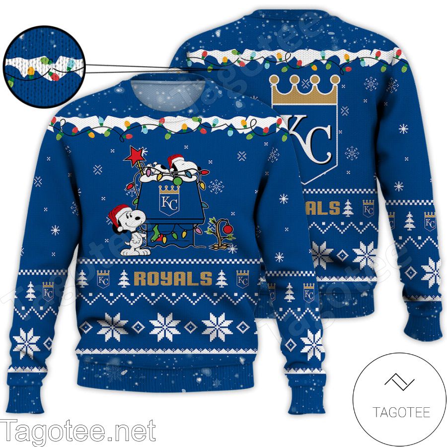 Kansas City Royals Snoopy MLB Ugly Christmas Sweater