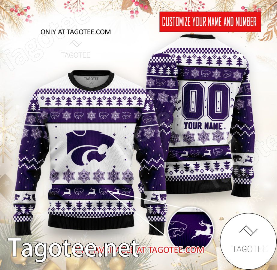 Kansas State College Rugby Custom Ugly Christmas Sweater - BiShop