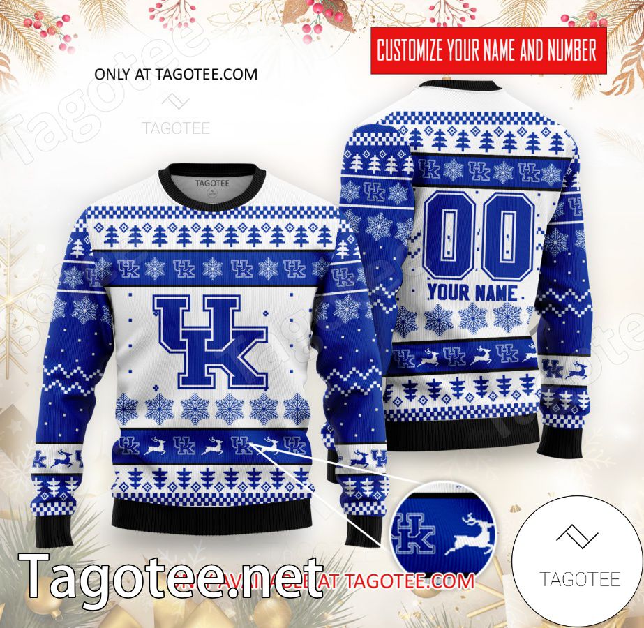 Kentucky College Rugby Custom Ugly Christmas Sweater - BiShop