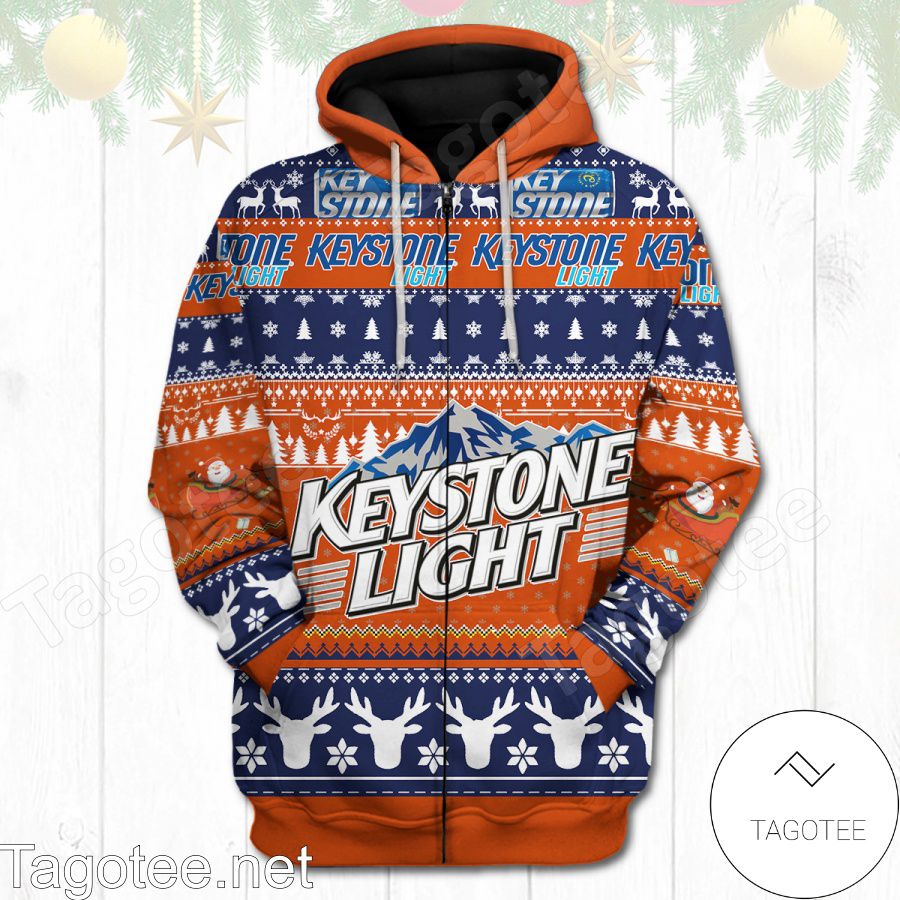 Keystone Light Christmas Hoodie