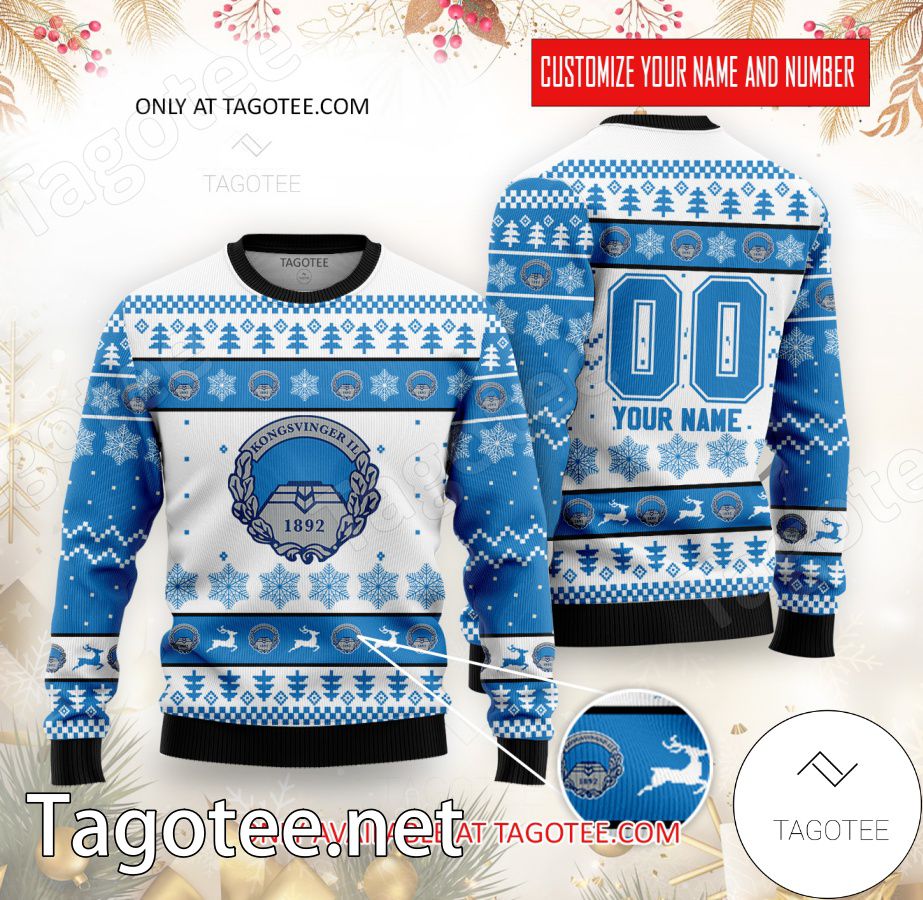 Kongsvinger IL Custom Ugly Christmas Sweater - EmonShop