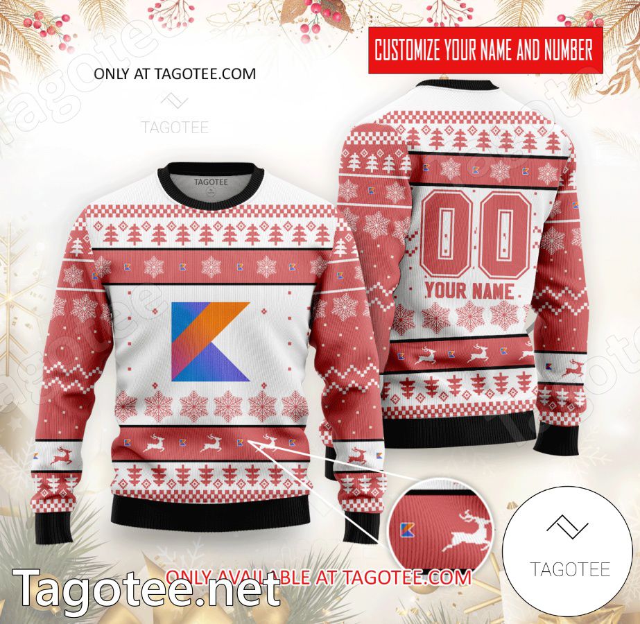 Kotlin Basketball Custom Ugly Christmas Sweater - MiuShop