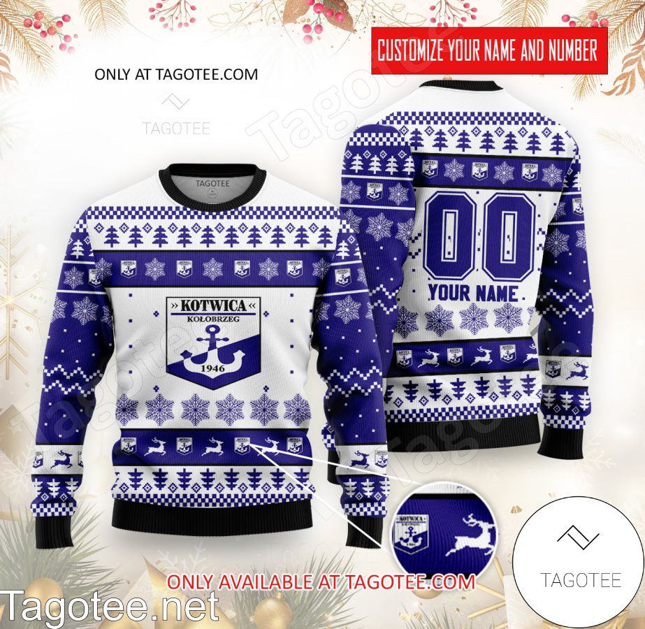 Kotwica Kolobrzeg Custom Ugly Christmas Sweater - MiuShop