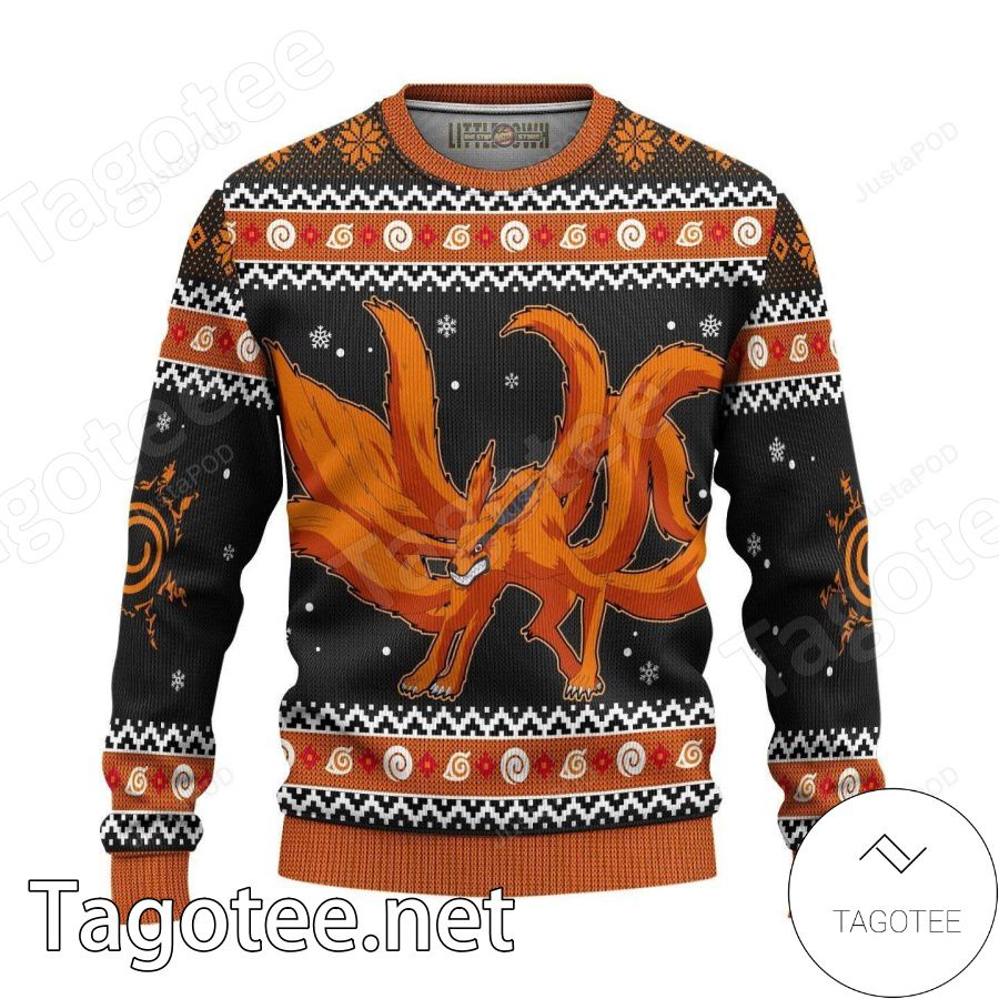 Kurama Naruto Xmas Ugly Christmas Sweater