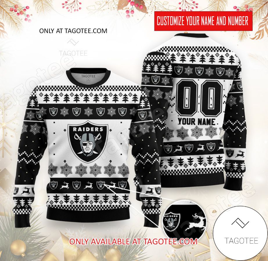 Las Vegas Raiders Custom Ugly Christmas Sweater - EmonShop