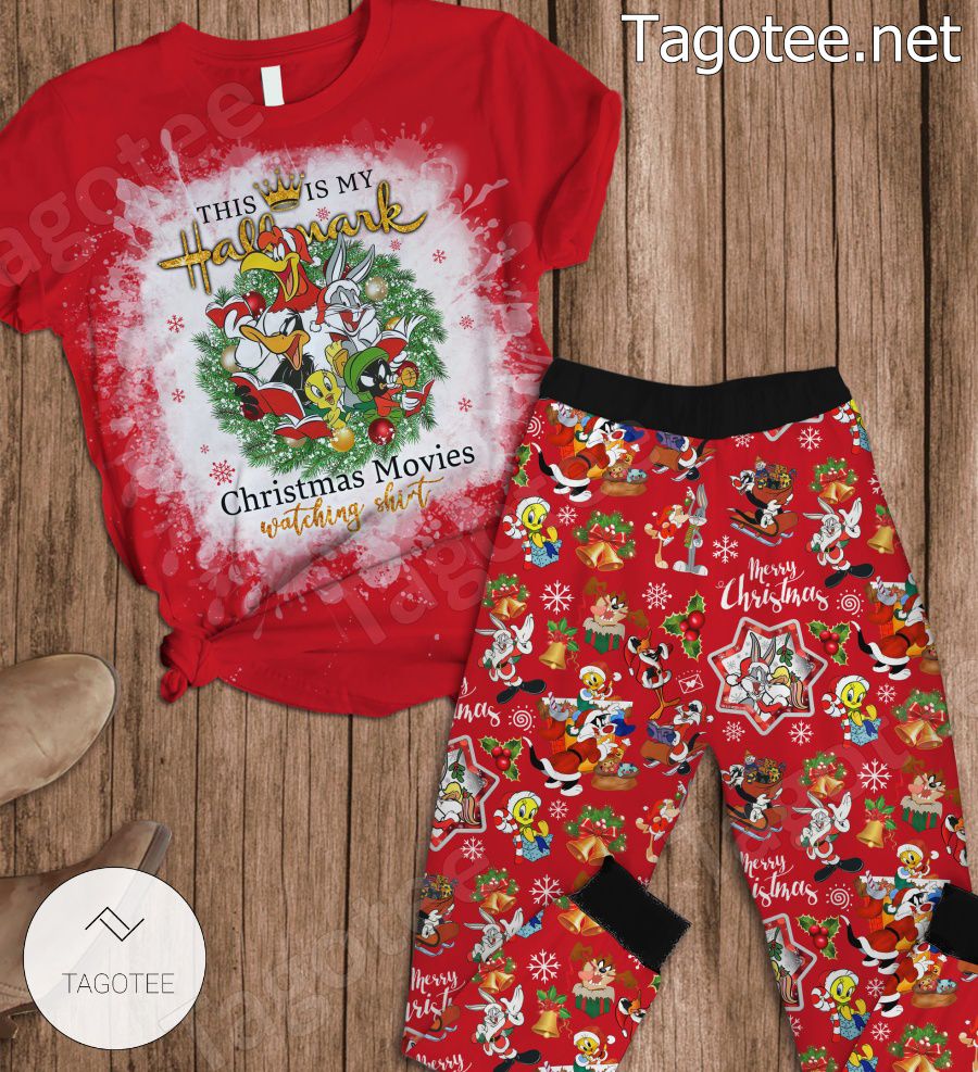 Looney Tunes This Is My Hallmark Movie Watching Pajamas Set a