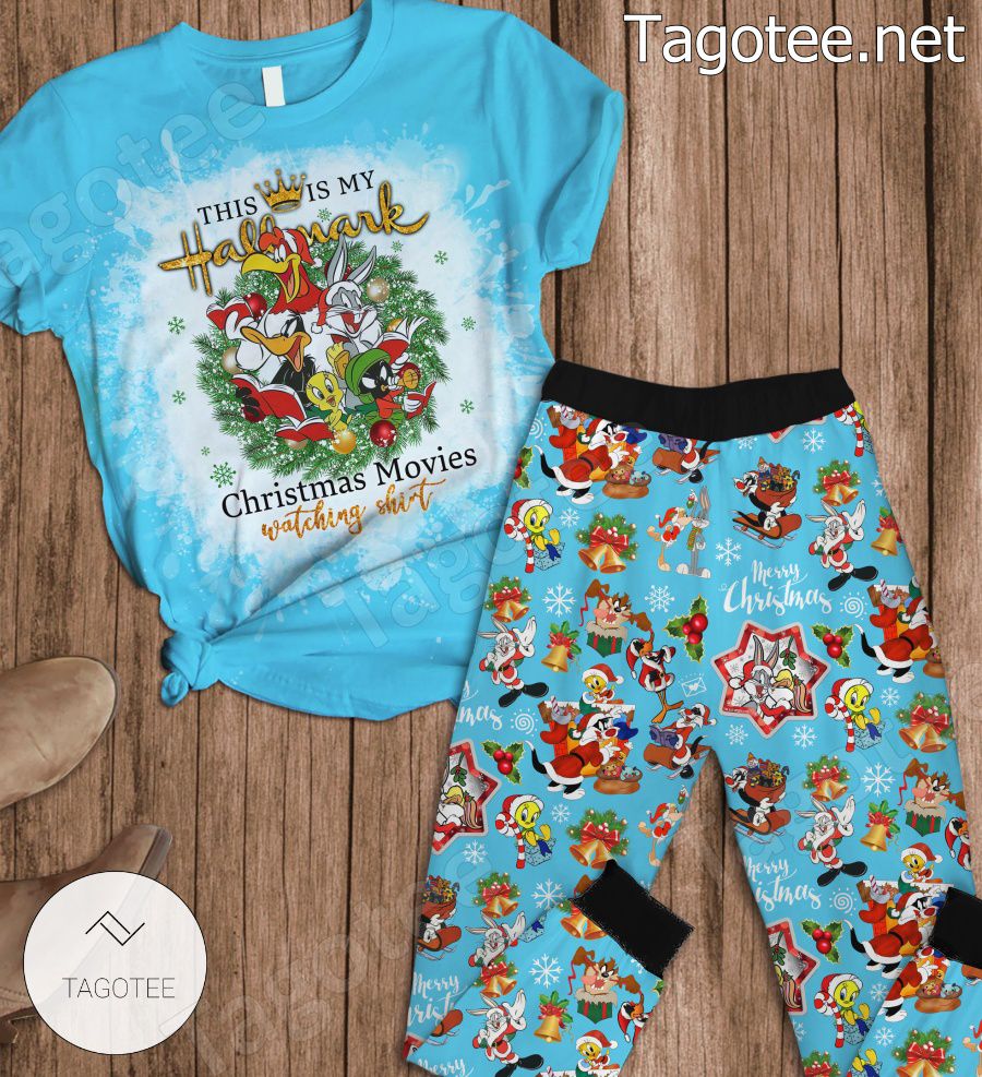 Looney Tunes This Is My Hallmark Movie Watching Pajamas Set