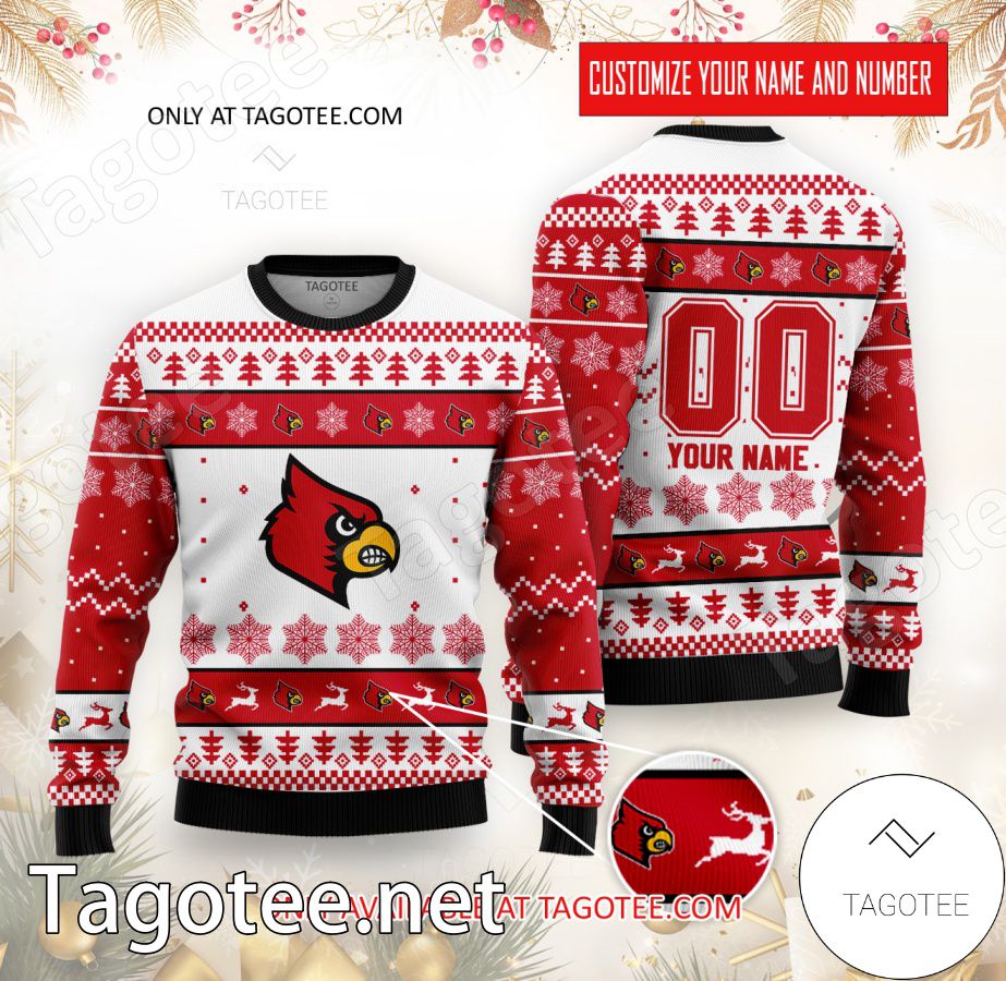 Louisville College Rugby Custom Ugly Christmas Sweater - BiShop