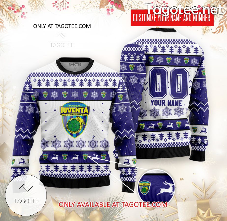 MKS IUVENTA Michalovce Handball Custom Ugly Christmas Sweater - BiShop