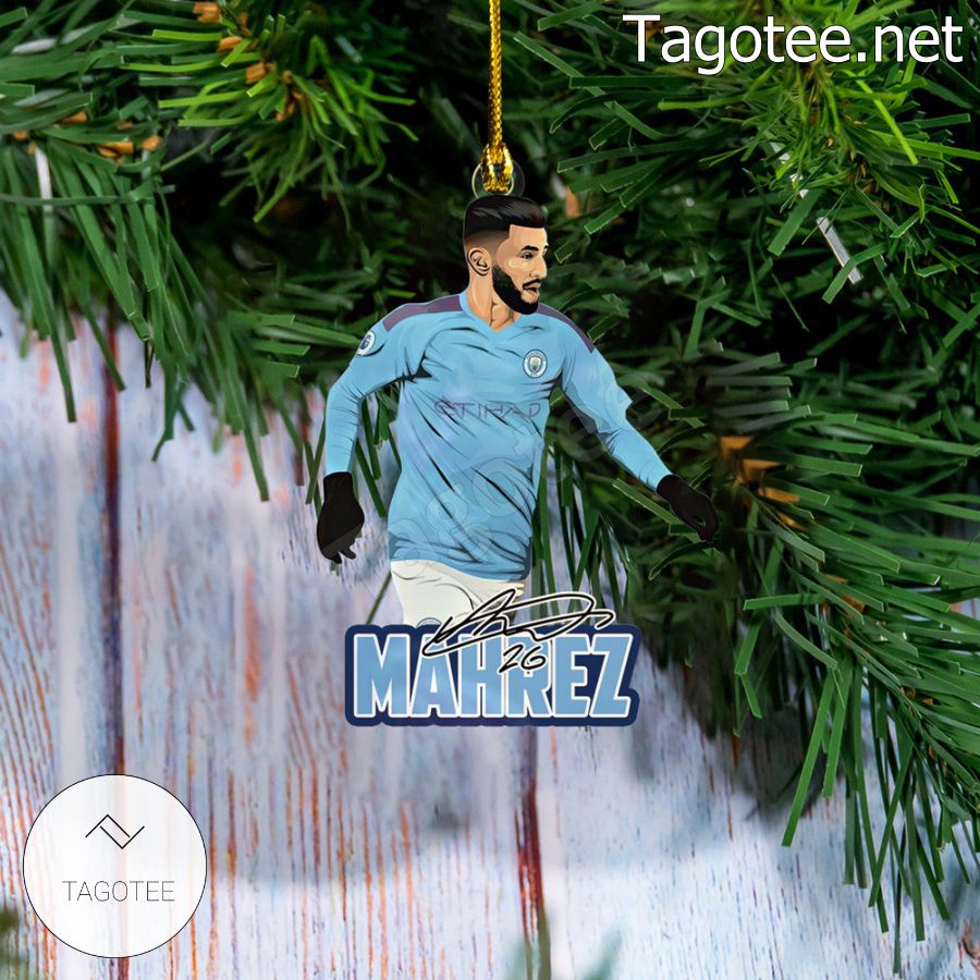 Manchester City - Riyad Mahrez Xmas Ornament a