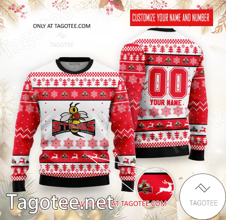 Mantova Basketball Custom Ugly Christmas Sweater - BiShop