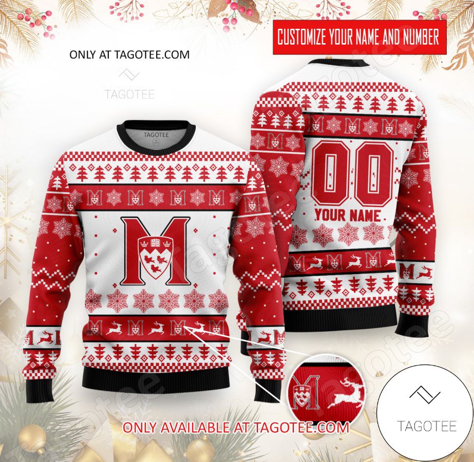 McGill Hockey Custom Ugly Christmas Sweater - EmonShop