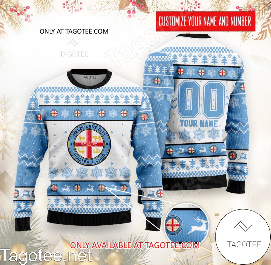 Melbourne City Custom Ugly Christmas Sweater