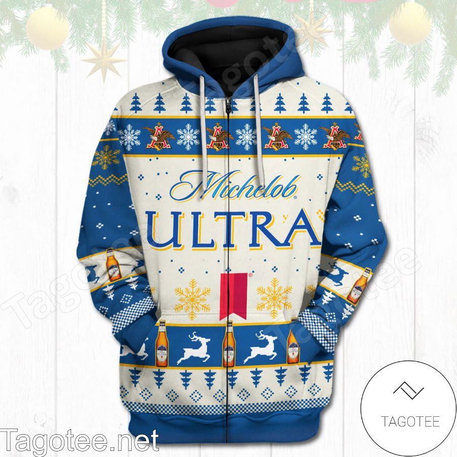 Michelob Ultra Christmas Hoodie