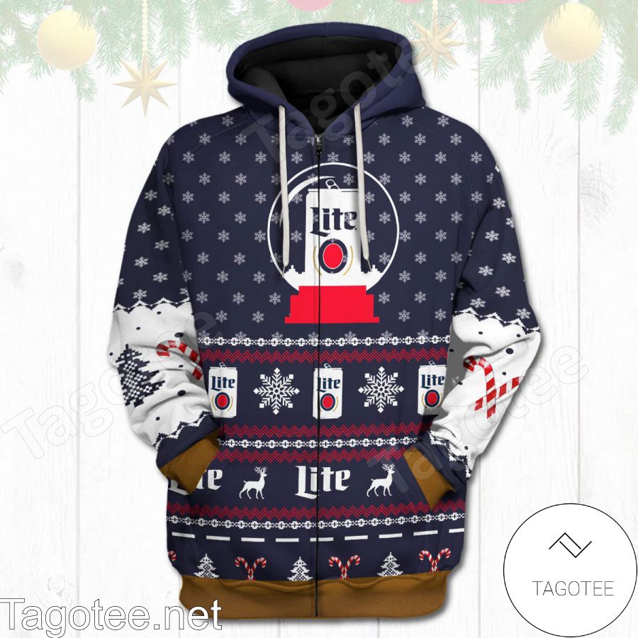 Miller Lite Christmas Hoodie