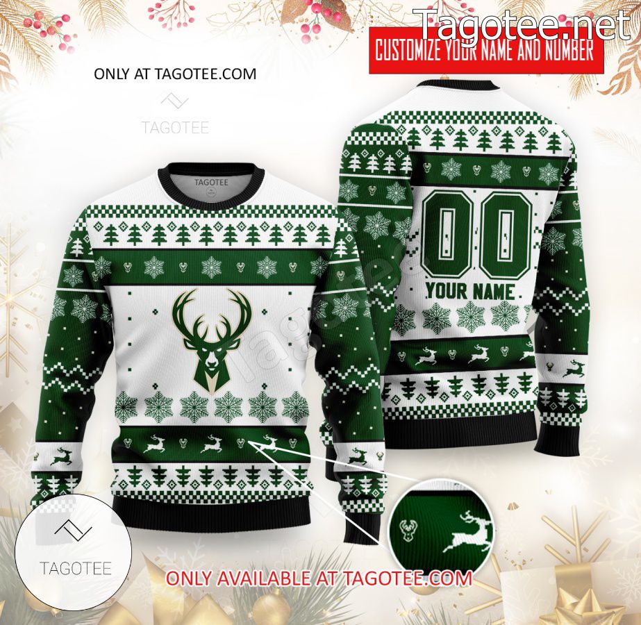 Milwaukee Bucks Basketball Custom Ugly Christmas Sweater - MiuShop