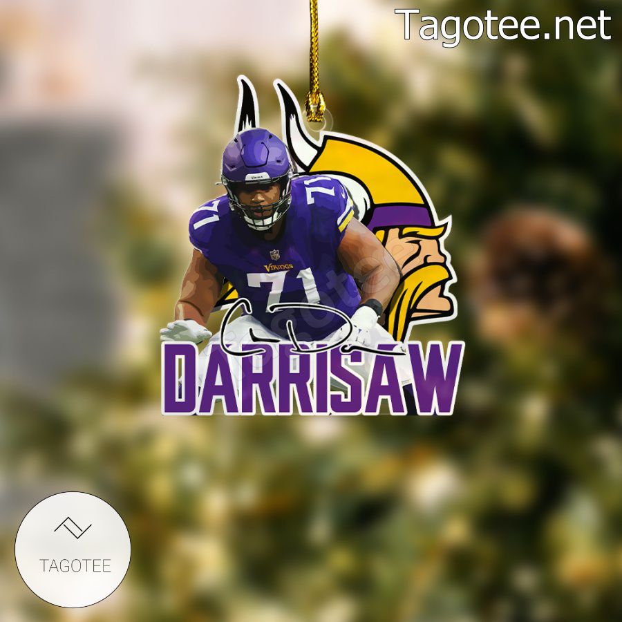 Minnesota Vikings - Christian Darrisaw Xmas Ornament a