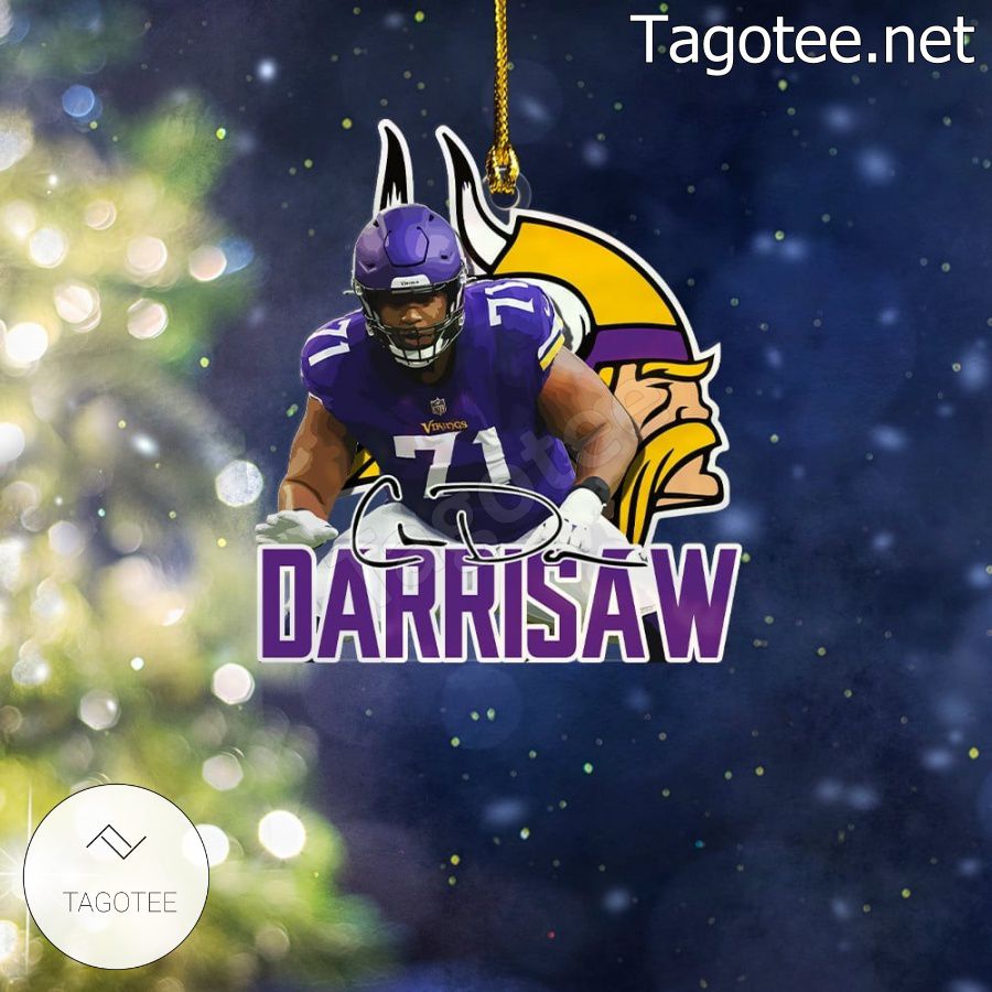 Minnesota Vikings - Christian Darrisaw Xmas Ornament