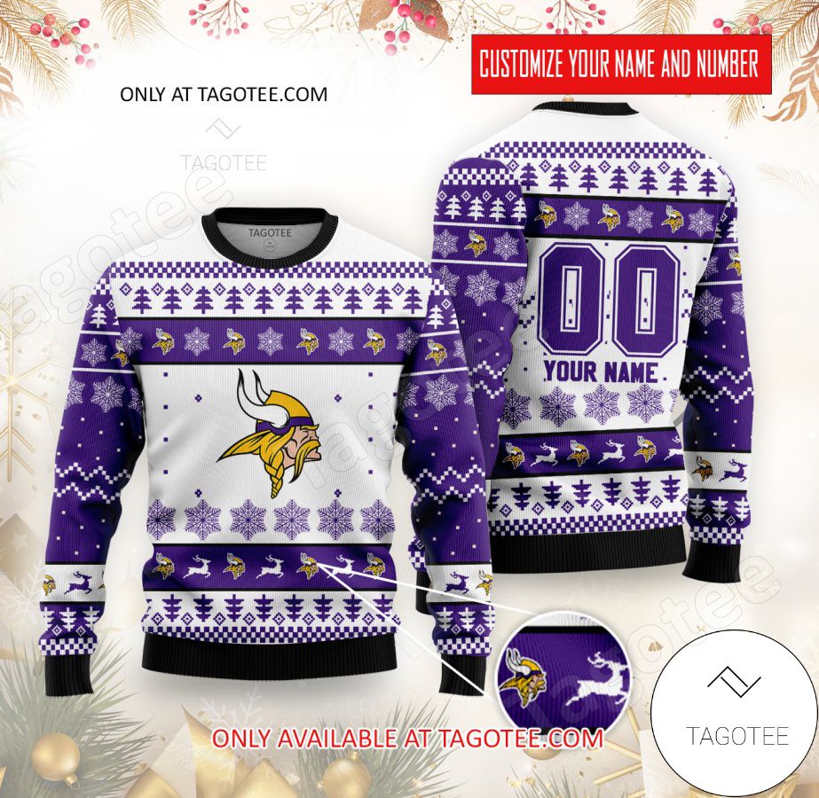 Minnesota Vikings Custom Ugly Christmas Sweater - EmonShop