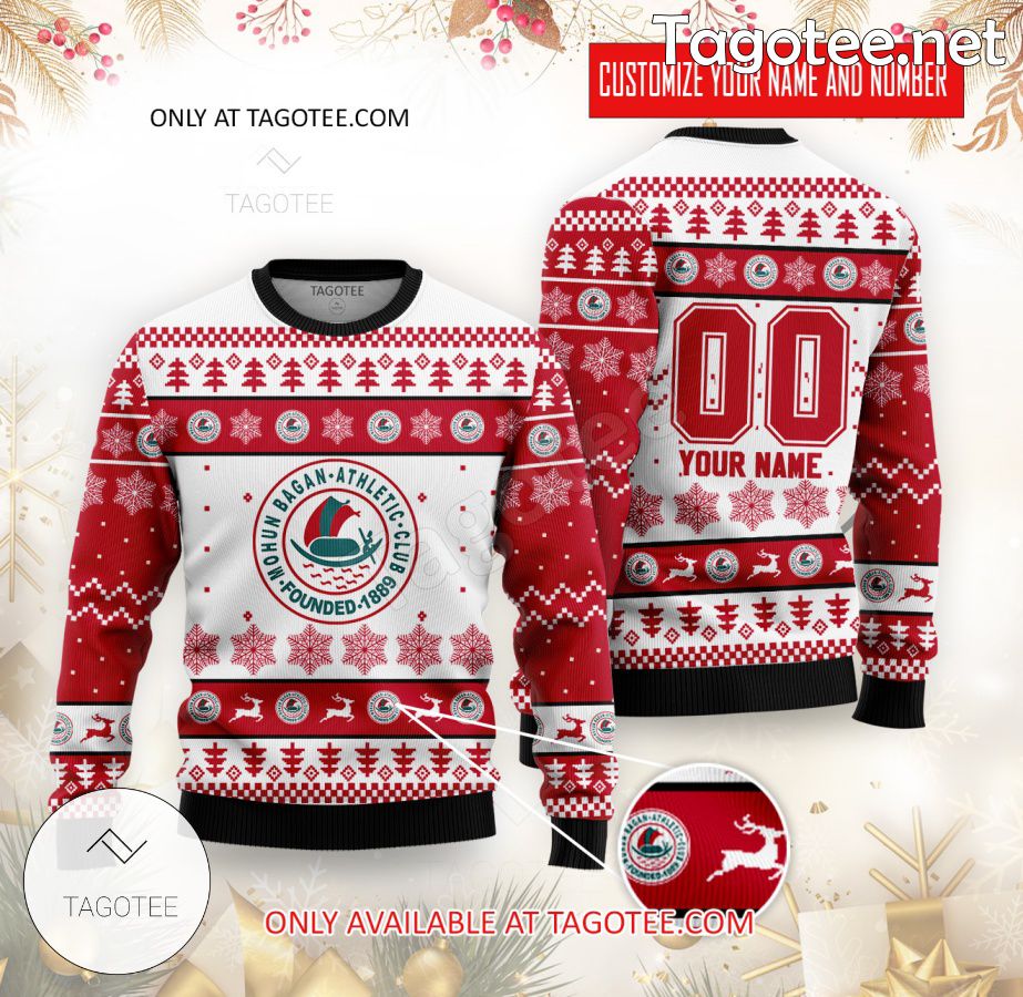 Mohun Bagan Custom Ugly Christmas Sweater - EmonShop