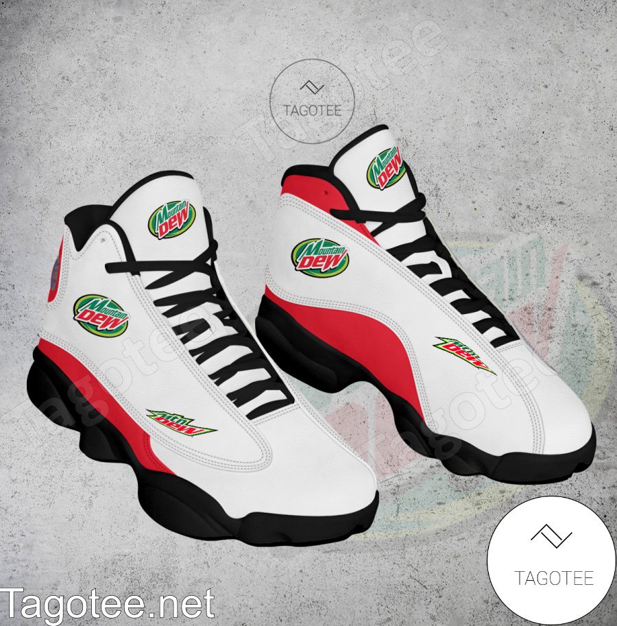 Mountain Dew Logo Air Jordan 13 Shoes - MiuShop a