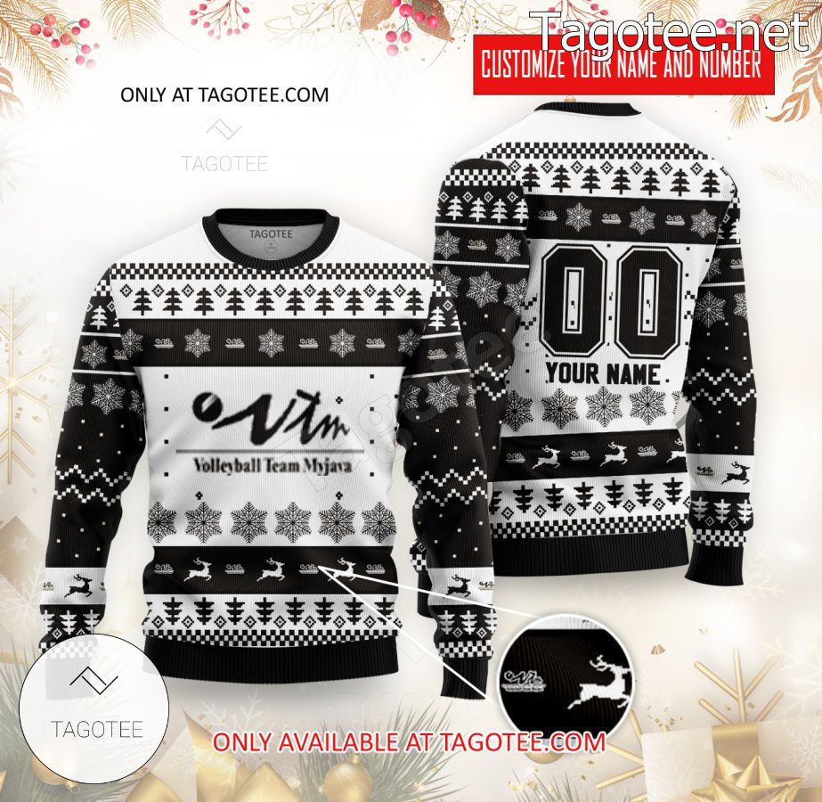 Myjava Volleyball Custom Ugly Christmas Sweater - BiShop