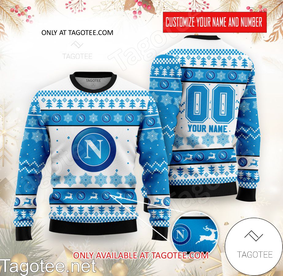 Napoli Custom Ugly Christmas Sweater - BiShop