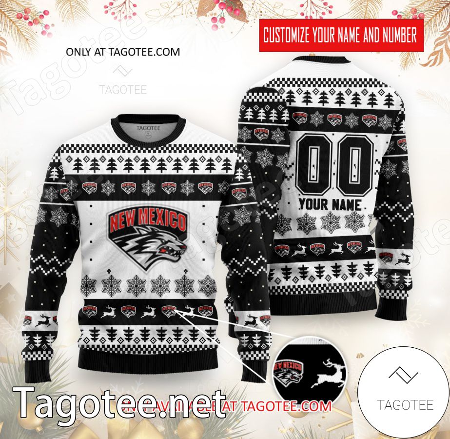 New Mexico College Rugby Custom Ugly Christmas Sweater - BiShop