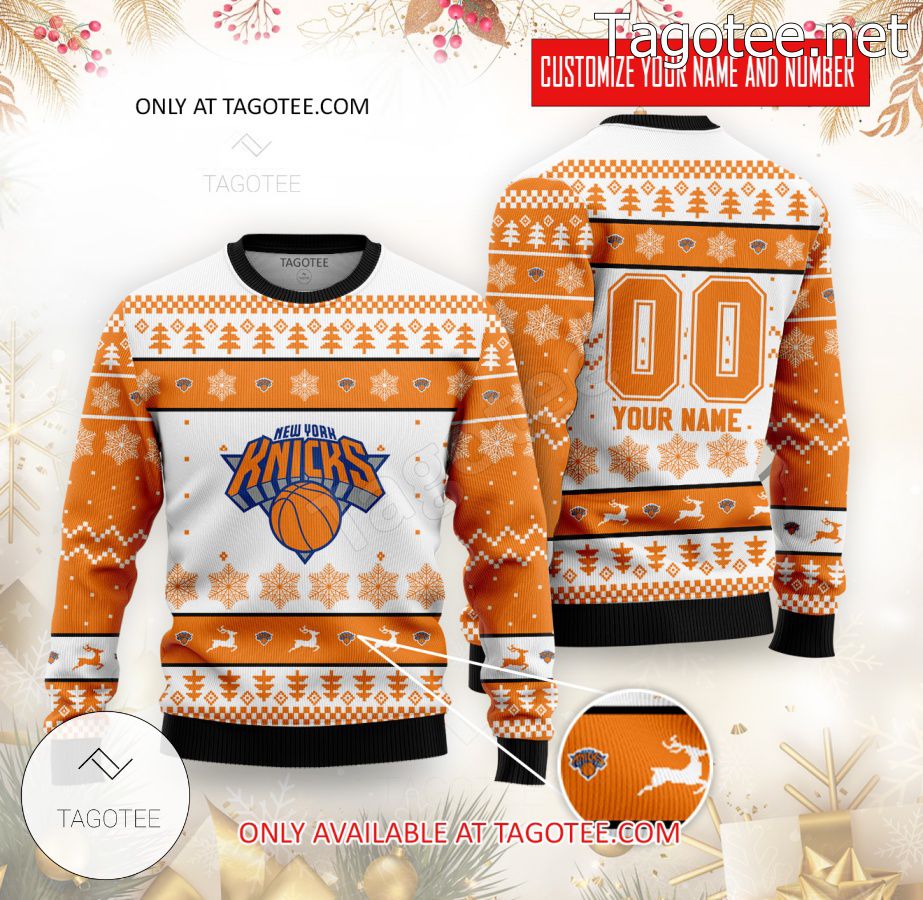 New York Knicks Basketball Custom Ugly Christmas Sweater - MiuShop