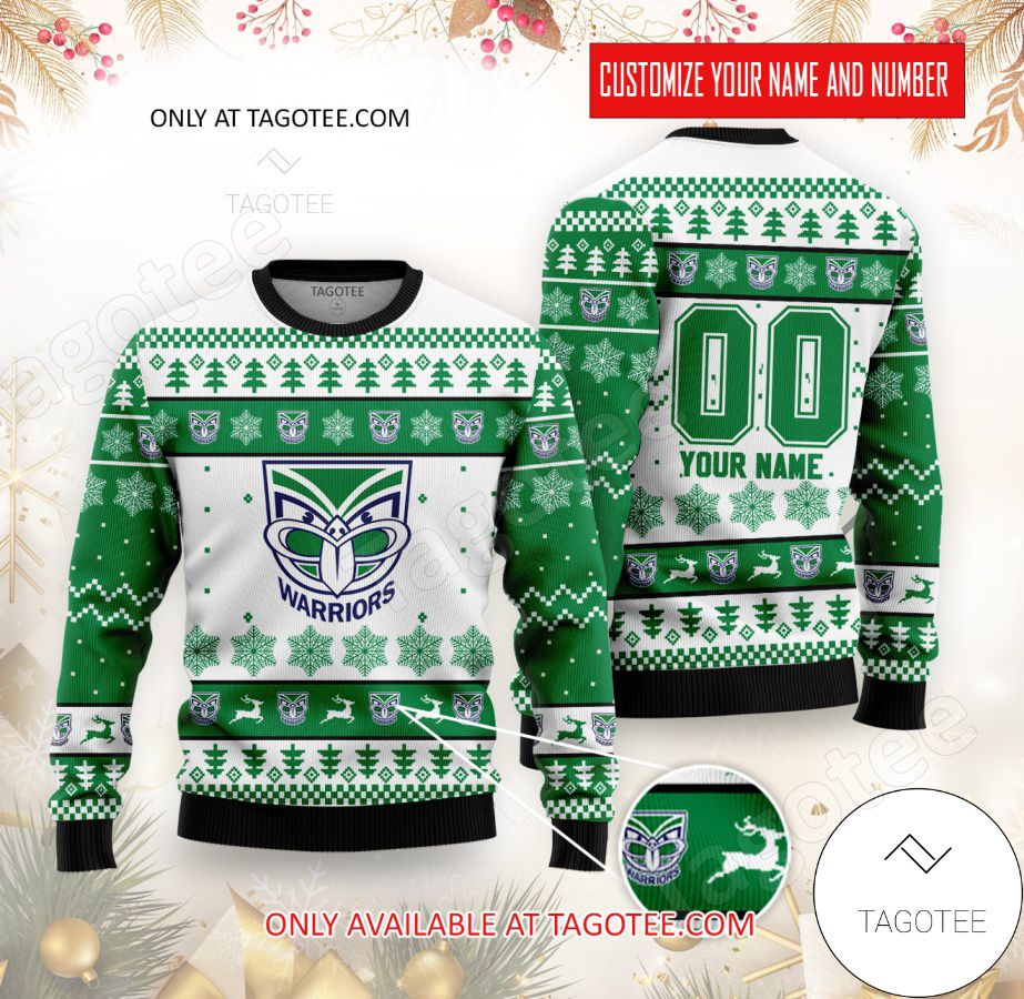 New Zealand Warriors Custom Ugly Christmas Sweater - EmonShop