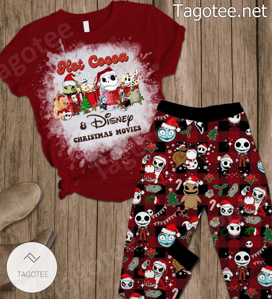 Nightmare Before Christmas Hot Cocoa Disney Christmas Movies Pajamas Set a